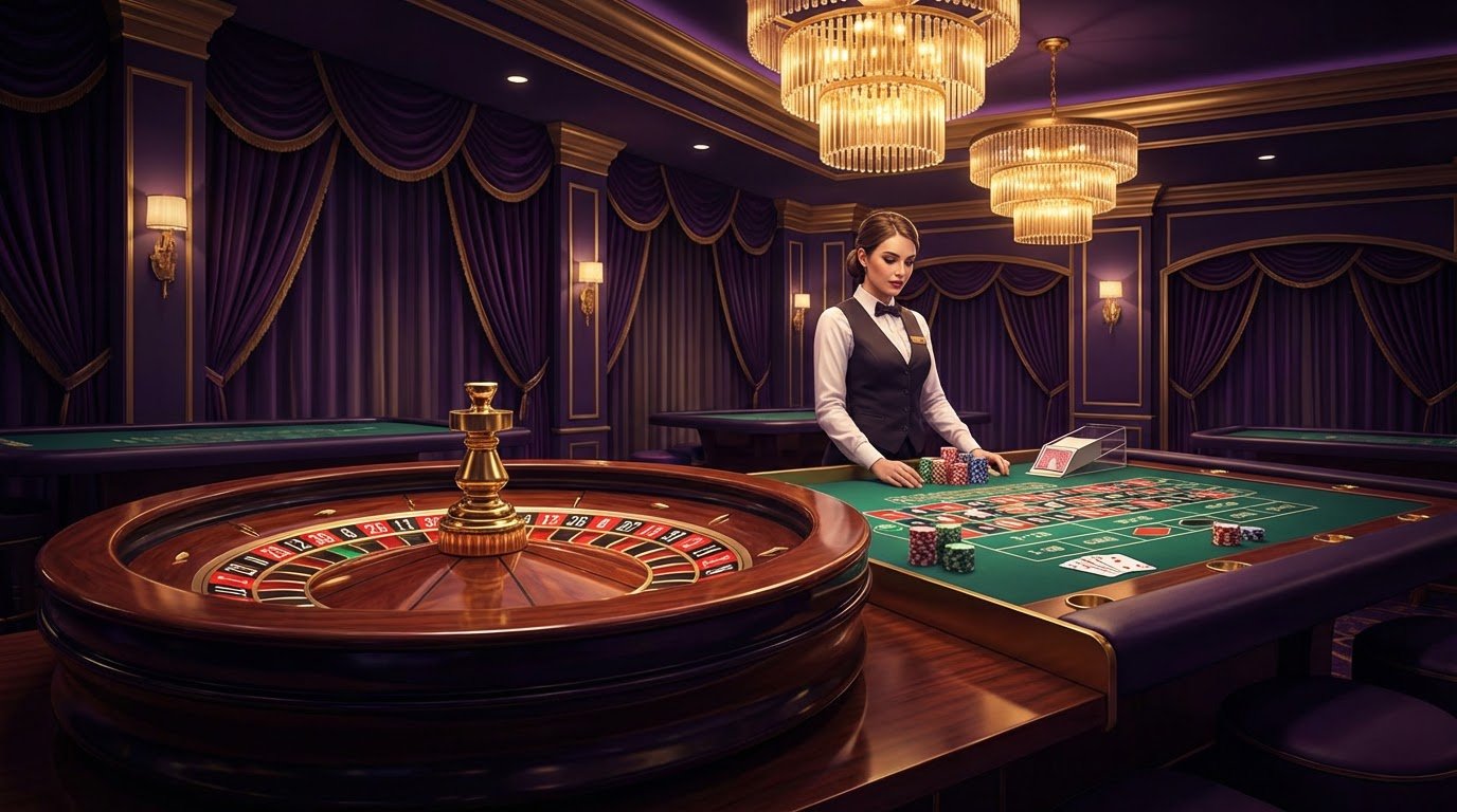 Wildzy Casino live casino — rouletthjul och kortbord